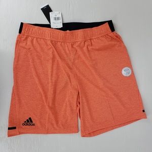 Adidas ClimaChill Athletic Shorts Orange Men's XL
